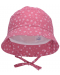Лятна шапка с UV 50+ защита Sterntaler - Цветя, 47 cm, 9-12 месеца, розова - 2t