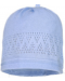 Лятна плетена шапка Maximo - размер 41, светлосиня - 1t