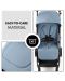 Лятна бебешка количка Hauck - Travel N Care Plus, Dusty Blue - 6t