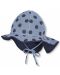 Лятна детска шапка с UV 50+ защита Sterntaler - 49 cm, 12-18 месеца, синя - 1t