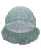 Лятна шапка с UV 50+ защита Sterntaler - Щампа на цветя, 49 cm, 12-18 месеца, зелена - 2t