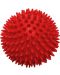 Масажна топка Maxima - 70 mm, плътна с бодлички, червена - 1t