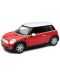 Метален автомобил Newray - Mini Cooper, 1:24, червен - 1t