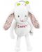 Мека играчка за гушкане Bali Bazoo - Bunny, бяла - 5t