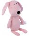 Мека играчка за гушкане Bali Bazoo - Dog, 28 cm, розова - 2t
