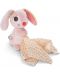 NICI Мека играчка 3D Заекът Хопсали с муселинова кърпичка, 13см - 1t