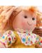 Мека кукла Bigjigs - Дейзи, с жълта рокличка, 28 cm - 2t