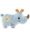 Мека активна 2D играчка NICI - Носорогът Мануфи, 20 cm - 1t