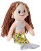 Мека кукла Heunec Poupetta - Малката русалка, с кестенява коса, 23 cm - 1t
