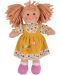Мека кукла Bigjigs - Дейзи, с жълта рокличка, 28 cm - 1t