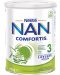 Млечна напитка на прах Nestle Nan - Comfortis 3, опаковка 800 g - 1t
