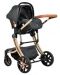 Комбинирана детска количка 3в1 Moni - Polly, Черна - 5t