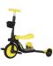 Мултифункционална триколка 3 в 1 Ocie - Балансиращо колело, тротинетка и скутер Fire, жълта - 2t