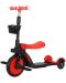 Мултифункционална триколка 3 в 1 Ocie - Балансиращо колело, тротинетка и скутер Fire, червена - 1t