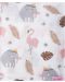 Муселинова пелена Sevi Baby - 120 x 100 cm, фламинго - 3t