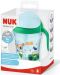 Неразливаща чаша със сламка NUK - Motion Cup, 230 ml, зелена - 3t