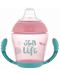 Неразливаща се чаша с дръжки Canpol - Sea Life, розова, 230 ml - 1t