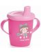 Нетечаща чаша с твърд накрайник Canpol - Toys, 250 ml, розова - 1t