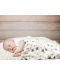 Органична муселинова пелена Sevi Baby - 120 x 100 cm, сиви звезди - 3t