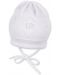 Памучна плетена детска шапка Sterntaler - 45 cm, 6-9 месеца, бяла - 1t