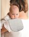 Пелена за рамо от муселин BabyJem - Сива, 22 х 57 cm - 2t
