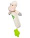 Писукаща играчка с гризалка Babyоno- Овца, бяла - 2t