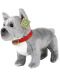 Плюшена играчка Rappa Еко приятели - Куче Френски булдог, стоящ, сив, 30 cm - 2t