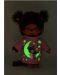 Плюшена играчка Monchhichi - Маймунка, със светеща в тъмното блузка, 20 cm - 2t