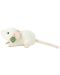 Плюшена играчка Rappa Еко приятели - Бяло мишле, стоящо, 21 cm - 3t