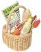 Плетена пазарска кошница Tender Leaf Toys - С продукти и цветя - 1t