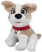  Плюшена играчка Амек Тойс - Куче с каишка, бежово и бяло, 18 cm - 1t