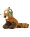 Плюшена играчка Rappa Еко приятели - Червена панда, седяща, 18 cm - 3t