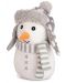 Плюшена играчка Амек Тойс - Снежко със сива шапка и шал, 19 cm - 1t