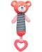 Мека играчка с дрънкалка Canpol - Bears, оранжева - 1t