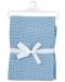 Плетено одеяло от памук Baby Dan - Dusty Blue, 75 x 100 cm - 1t