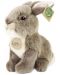 Плюшена играчка Rappa Еко приятели - Сиво Зайче, седящо, 18 cm - 1t