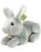Плюшена играчка Rappa Еко приятели - Сиво зайче, 33 cm - 1t