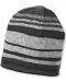 Плетена шапка с подплата Sterntaler - 57 cm, 8+ години, сиво-черна - 1t