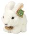 Плюшена играчка Rappa Еко приятели - Бяло зайче, 16 cm - 1t