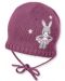 Плетена бебешка шапка Sterntaler - Със зайче, 45 cm, 6-9 месеца - 1t