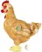 Плюшена играчка Rappa Еко приятели - Домашна кокошка с яйце, 33 cm - 4t