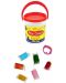 Пластилин в кофичка PlayToys, 6 цвята - 1t