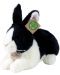 Плюшена играчка Rappa Еко приятели - Черно-бяло зайче, стоящо, 25 cm - 1t
