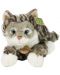 Плюшена играчка Rappa Еко приятели -Таби котка, лежаща, 40 cm - 1t