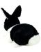 Плюшена играчка Rappa Еко приятели - Черно-бяло зайче, стоящо, 25 cm - 4t
