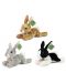 Плюшена играчка Rappa Еко приятели - Сиво зайче, 22 cm - 3t