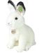 Плюшена играчка Rappa Еко приятели - Бял заек, седящ, 30 cm - 1t