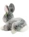 Плюшена играчка Rappa Еко приятели - Зайче с розови уши, стоящо, 23 cm - 4t