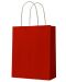 Подаръчна торба S. Cool - крафт, червена, М, 12 броя - 1t