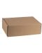 Подаръчна кутия Giftpack - 33 x 18.5 x 9.5 cm, крафт и синьо - 4t